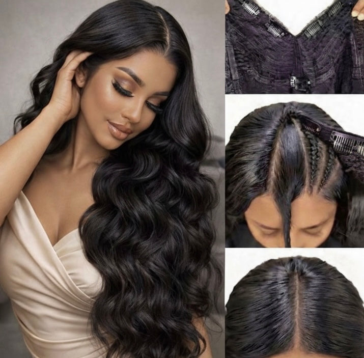 220% Density Human Hair 30-20 inches (Natural Black)